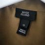 River Island Khaki Utility Blouse with Gold Buttons Sz 12 UK Image 8