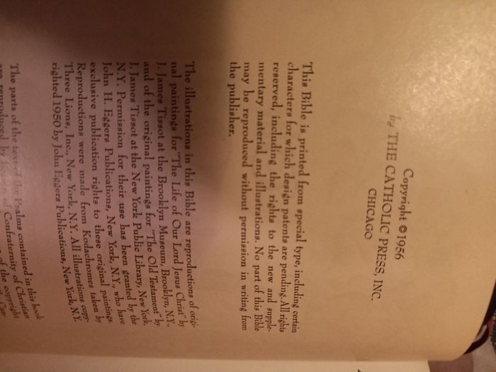 Vintage Holy Family Bible