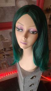 Long Green Wig