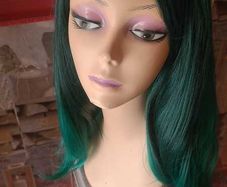 Long Green Wig