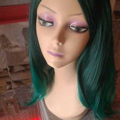 Long Green Wig