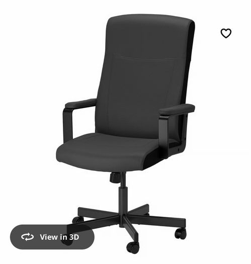 Desk Chair Black For Sale in Clonsilla, Dublin from fantom