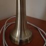 Lamp, Pleated Purple Shade, Gold Base Image 3