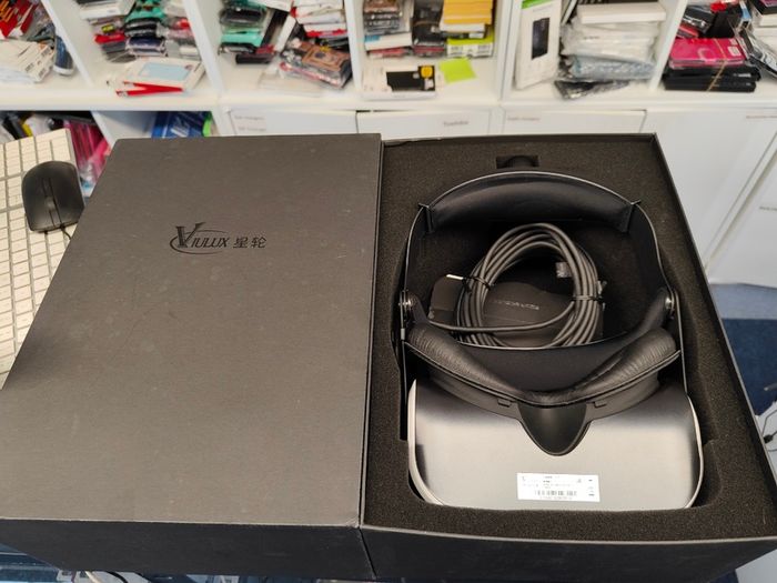 VIULUX V8 PC Powered Virtual Reality Headset with Resolution Switch Button for 3D Gaming and 3D Cinema and 9D VR Theme Park (New)
