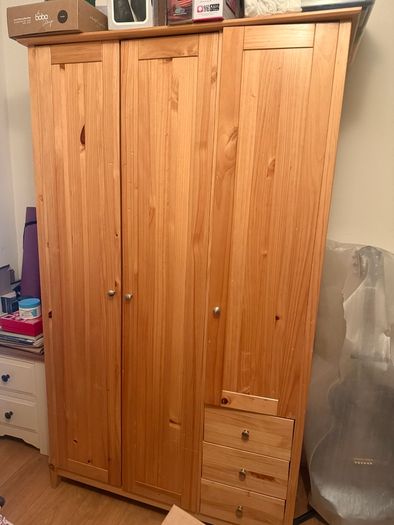 Wooden wardrobe