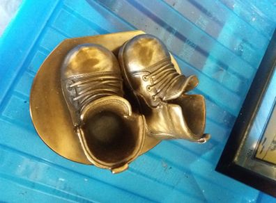 Genesis Bronze Boots Sculpture