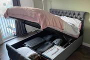 New Double And King Size Ottoman Gaslift Storage Beds. New Sprung Memory Foam Mattresses Instock Offering Free Delivery