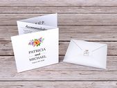 Floral Trifold Wedding Invites