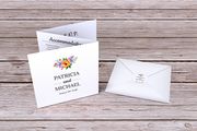 Floral Trifold Wedding Invites