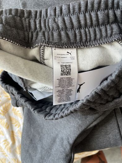 Men's Puma Joggers Grey Large