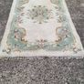 Mid Century Chinese Hand Woven Wool Rug (72x38") Image 4