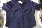 ladies navy blouse