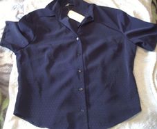 ladies navy blouse
