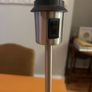 Pair of silver chrome lamps Image 4