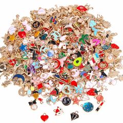 350Pcs Wholesale Bulk Lots Jewelry Making Charms Assorted Pendants for DIY Necklace Bracelet Earring Craft Supplies (MULTIPLE COLOURS AVAILABLE)