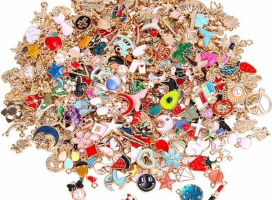350Pcs Wholesale Bulk Lots Jewelry Making Charms Assorted Pendants for DIY Necklace Bracelet Earring Craft Supplies (MULTIPLE COLOURS AVAILABLE)