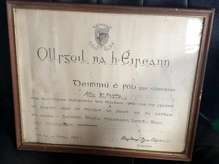 Vintage 1943 National University Ireland Cert'