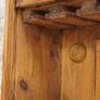 Mexican Rustic Pine Cantina Bar Cabinet with Tambour Image 8
