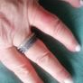 Treble Layered Stg Silver Ring Image 2