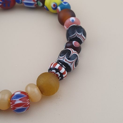 Vintage Venetian Stylr Mix Glass Beads Bracelet