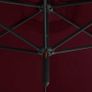 Double Parasol with Steel Pole Azure Blue 600x300 cm Image 2