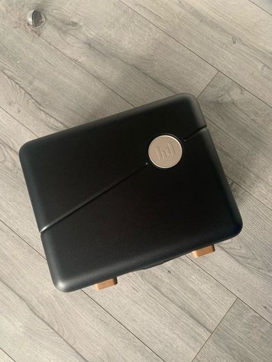 Classy carry-on luggage with ByteDance logo