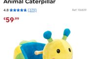 Wooden Baby Rocking Animal Caterpillar