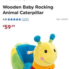 Wooden Baby Rocking Animal Caterpillar