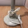 Tall Shabby Chic Wooden Table Lamp Image 4