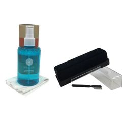 Vinyl Record Cleaner Spray With Cloth (200ml) + Anti-static Velvet Cleaning Pad (+ Stylus Brush)