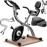 Foldable Exercise Bike 10 Levels 7 Seat Heights LCD Display Training App 2 Fitness Bands 4-in-1 Fitness Bike Bicycle Trainer Fitness Bike Image 2