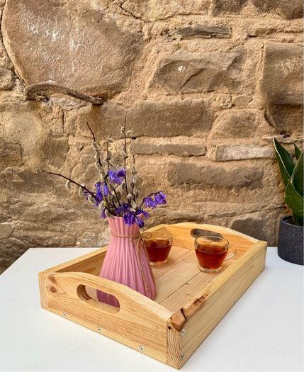 Handmade Solid Wood Serving Tray