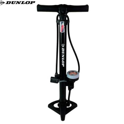 Dunlop Bike Floor Pump with Analogue Gauge - FREE SHIPPING - Delivery in 1/2 working days by GLS