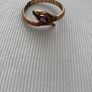 Antique Art Deco Andreas Daub Rolled Gold Snake Bangle - Amethyst Paste Image 2