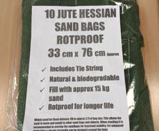 Sandbags Rot Proof Hessian 33cm x 76cm (13'x30')