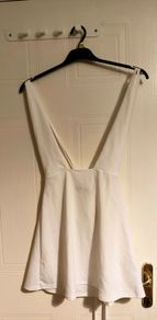 White tennis Sleeveless Flared Dress PRETTYLITTLETHING Size UK 8 / EU 36