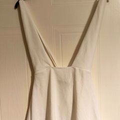 White tennis Sleeveless Flared Dress PRETTYLITTLETHING Size UK 8 / EU 36