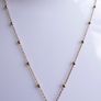 Vintage gilded Sterling Silver 925 Vertical Bar Necklace 2,92g Image 5
