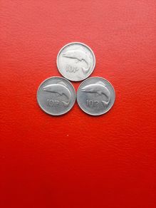 3 X 1990s Irish 10p
