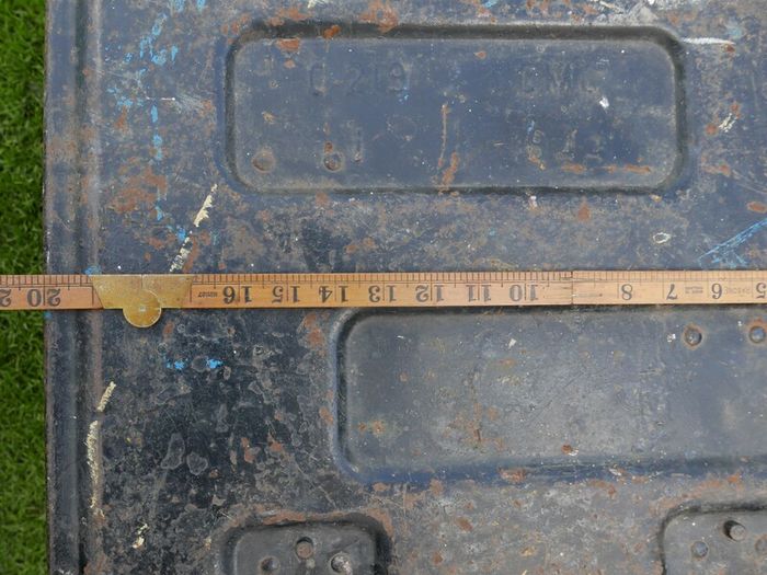Vintage C216 British Ammo Box - WWII Military Munitions Case - 40MM Bofors - Dated 1944