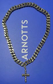 Skulls In Cross Necklace chain