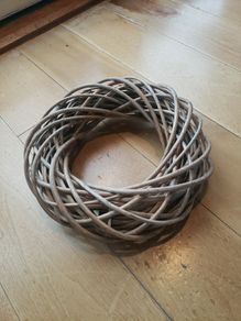 Woven willow wreath