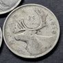 Canada 1942/43/44 Silver 25 Cents coins - George VI Image 2