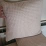 4x Large Cushions in a Cream Waffle Effect Material Image 2