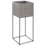 Garden Raised Beds 3 pcs Poly Rattan Grey Image 4