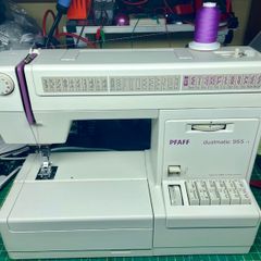 PFAFF Dualmatic 955-1 Sewing Machine with IDT(Upper walking foot) - Just serviced - Excellent condition
