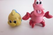 Disney Little Mermaid Flounder and Sebastian Mini Figures