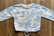 Ladies/Girls Blue Tye-Dye Jumper: Small (suit size 10-12)