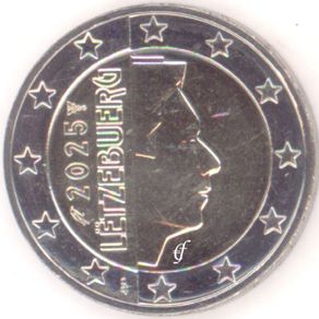 Luxembourg 2 Euro Regular National Coin 2025.Uncirculated.