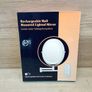 FUNTOUCH Rechargeable Cosmetic Mirror with Light, 1X 20X Magnification Wall Mounted, Dimmable Shaving Mirror, Touchscreen, 360 Rotatable, Makeup Mirror for Bathroom Image 5